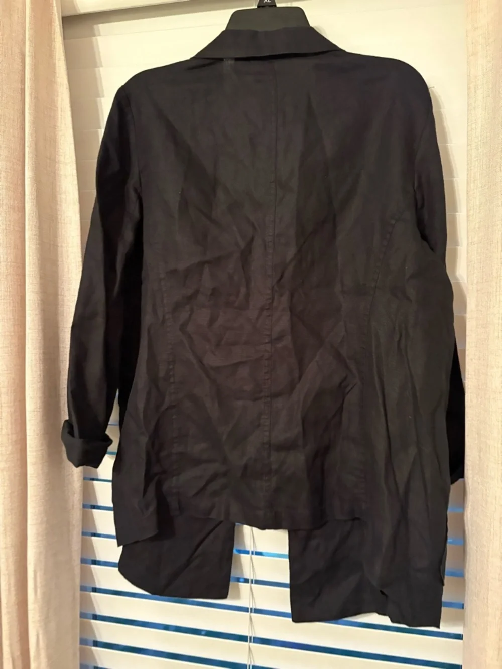 Chicos Linen Blazer sz 2 (12/14) - Picture 3 of 5